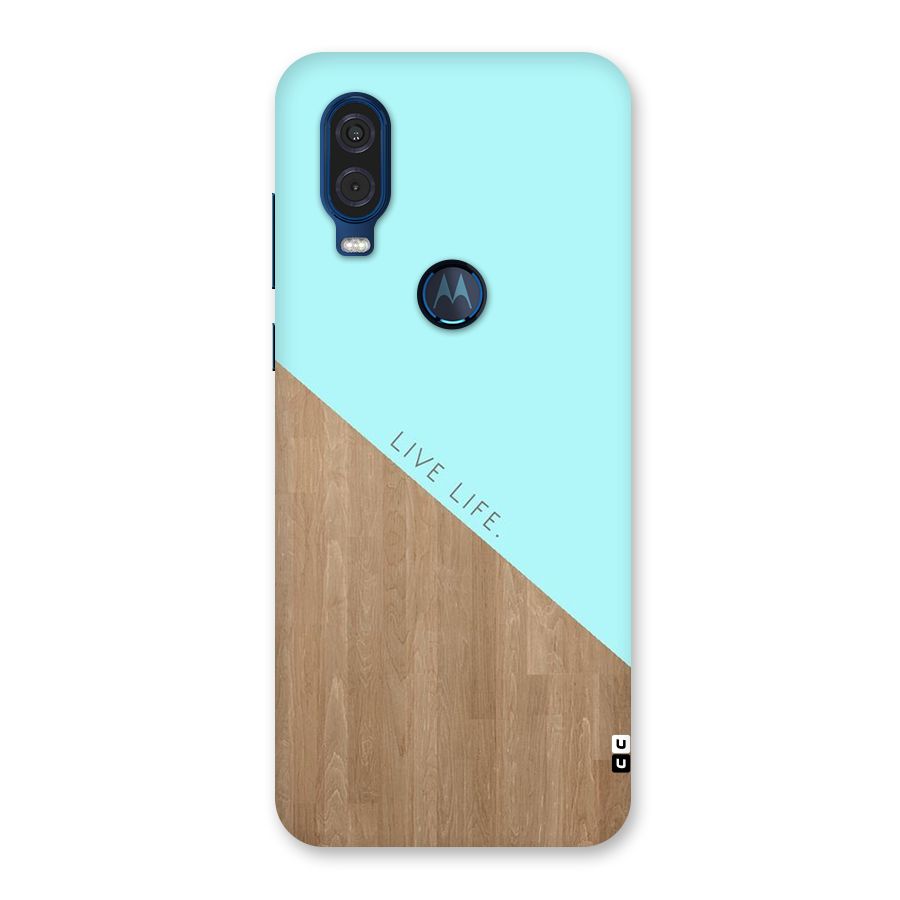 Live Life Back Case for Motorola One Vision