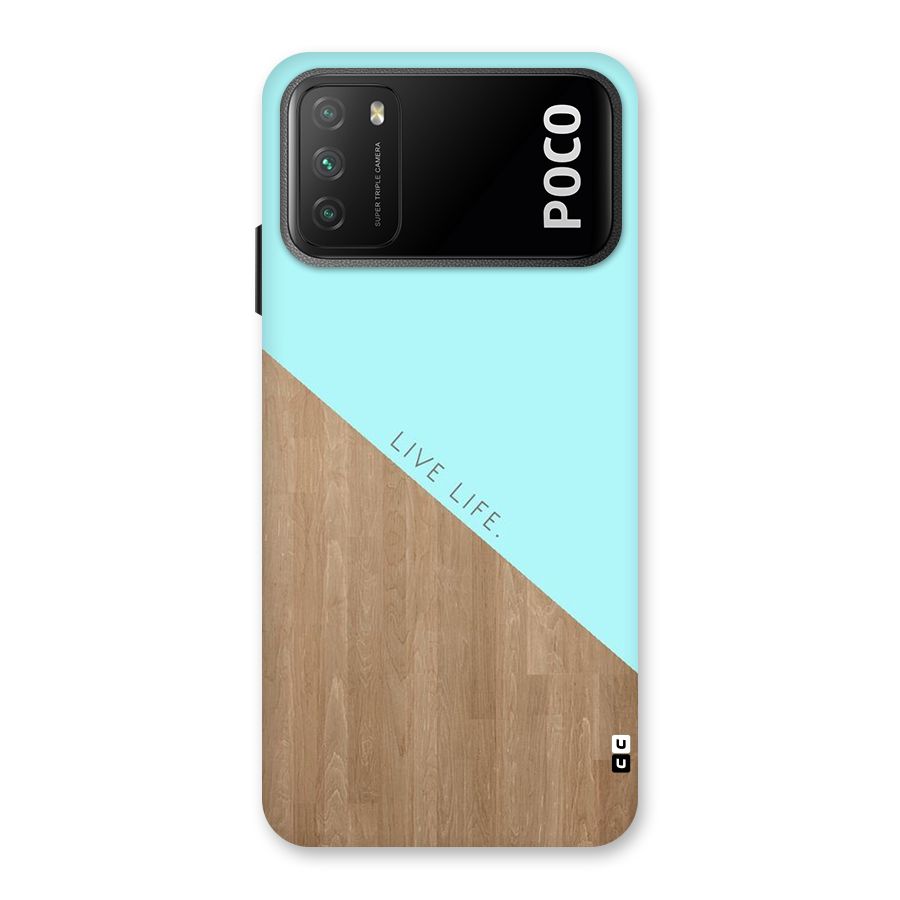 Live Life Back Case for Poco M3