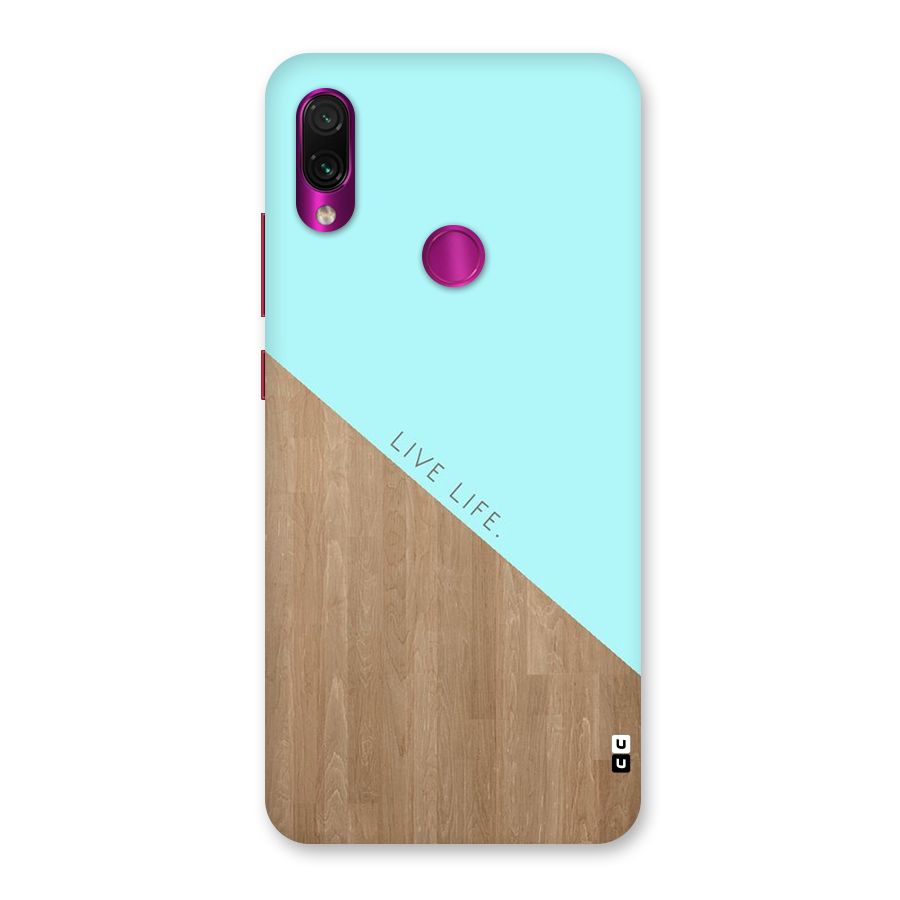 Live Life Back Case for Redmi Note 7 Pro