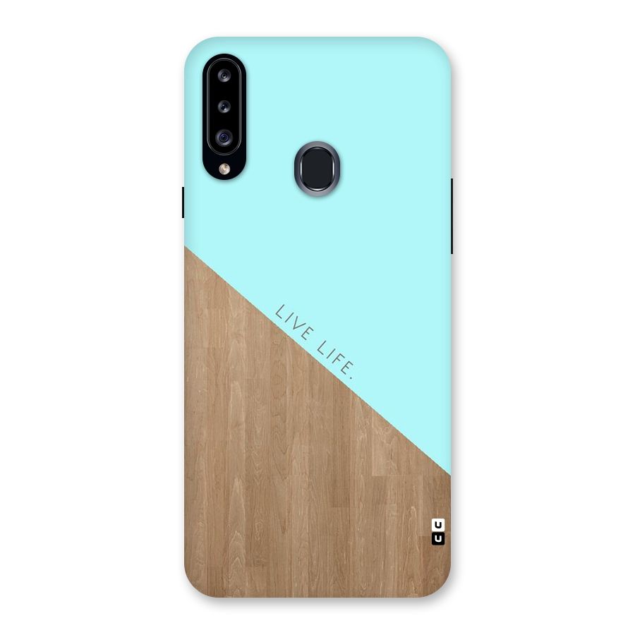 Live Life Back Case for Samsung Galaxy A20s