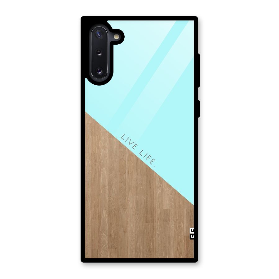 Live Life Glass Back Case for Galaxy Note 10