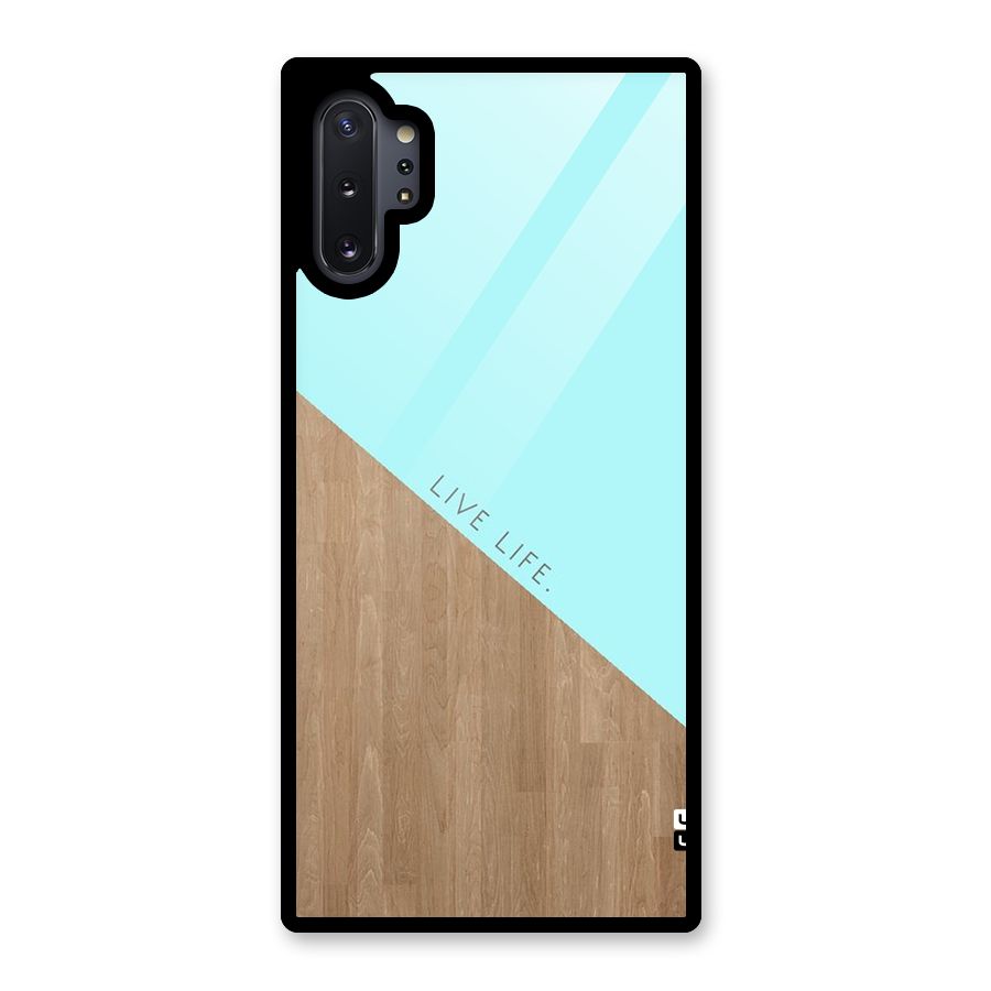 Live Life Glass Back Case for Galaxy Note 10 Plus