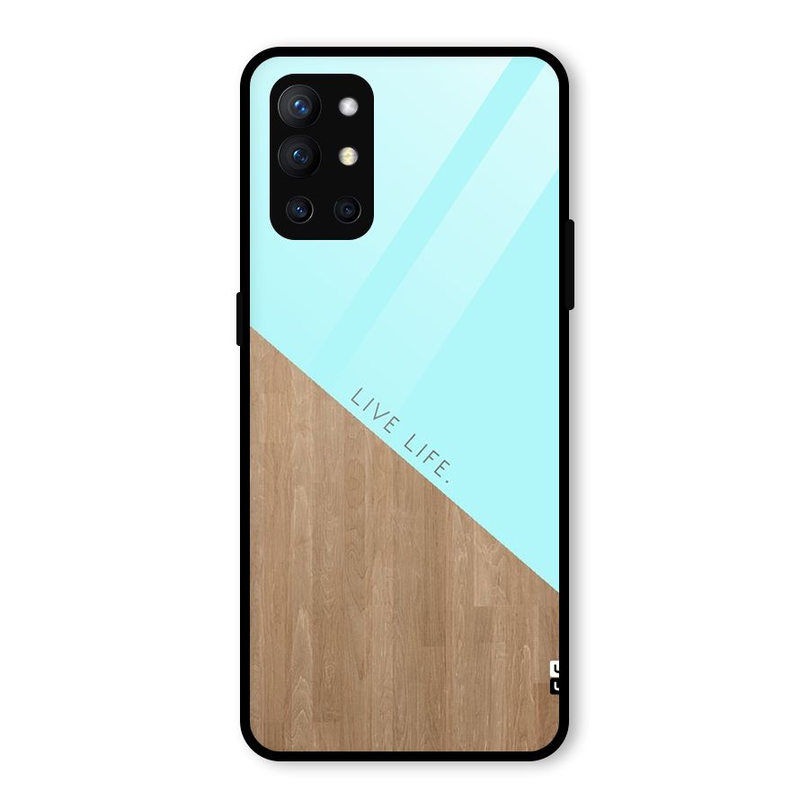Live Life Glass Back Case for OnePlus 9R