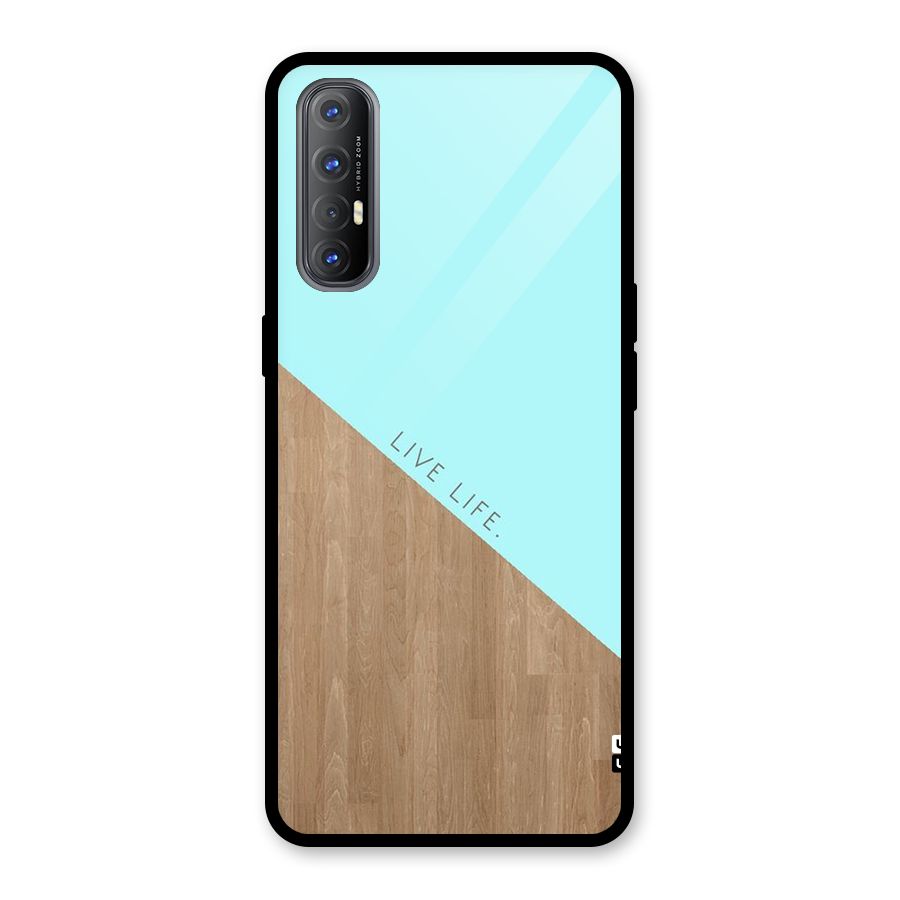 Live Life Glass Back Case for Oppo Reno3 Pro