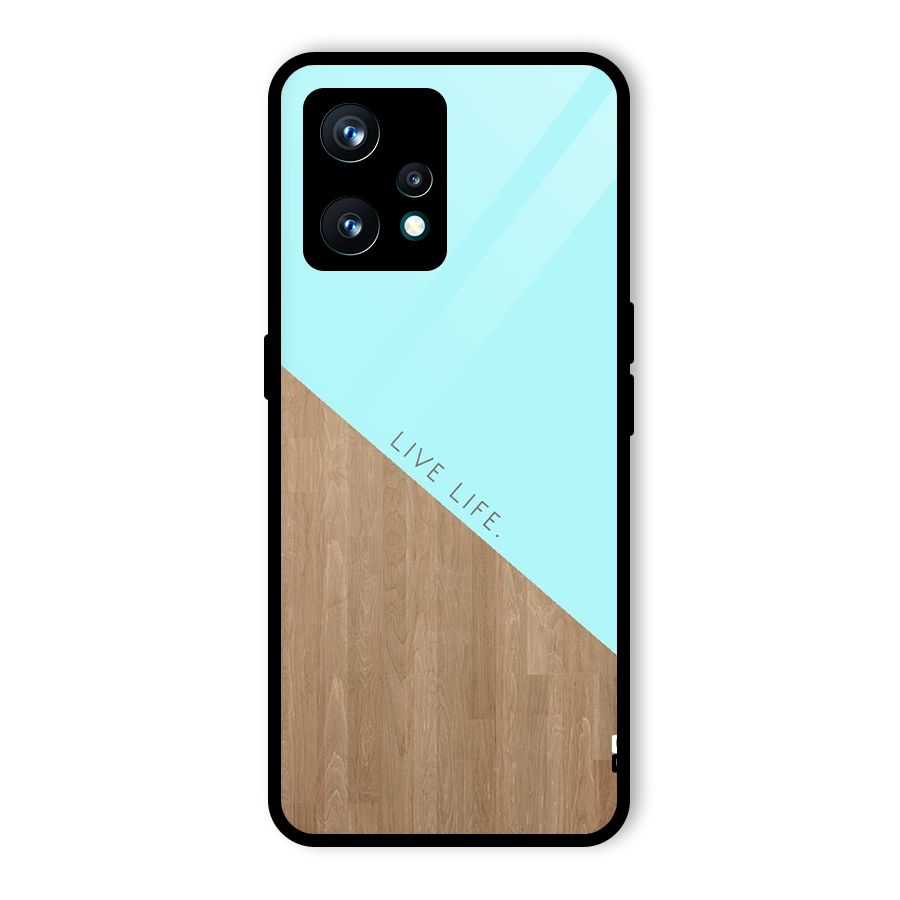 Live Life Glass Back Case for Realme 9 Pro Plus 5G
