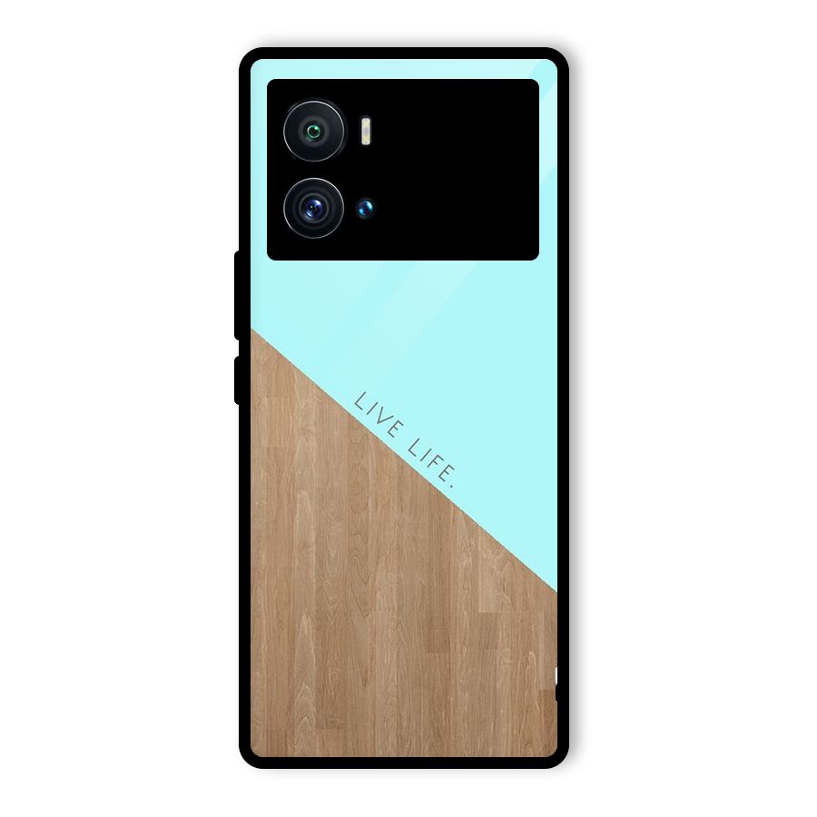 Live Life Glass Back Case for Vivo iQOO 9 Pro