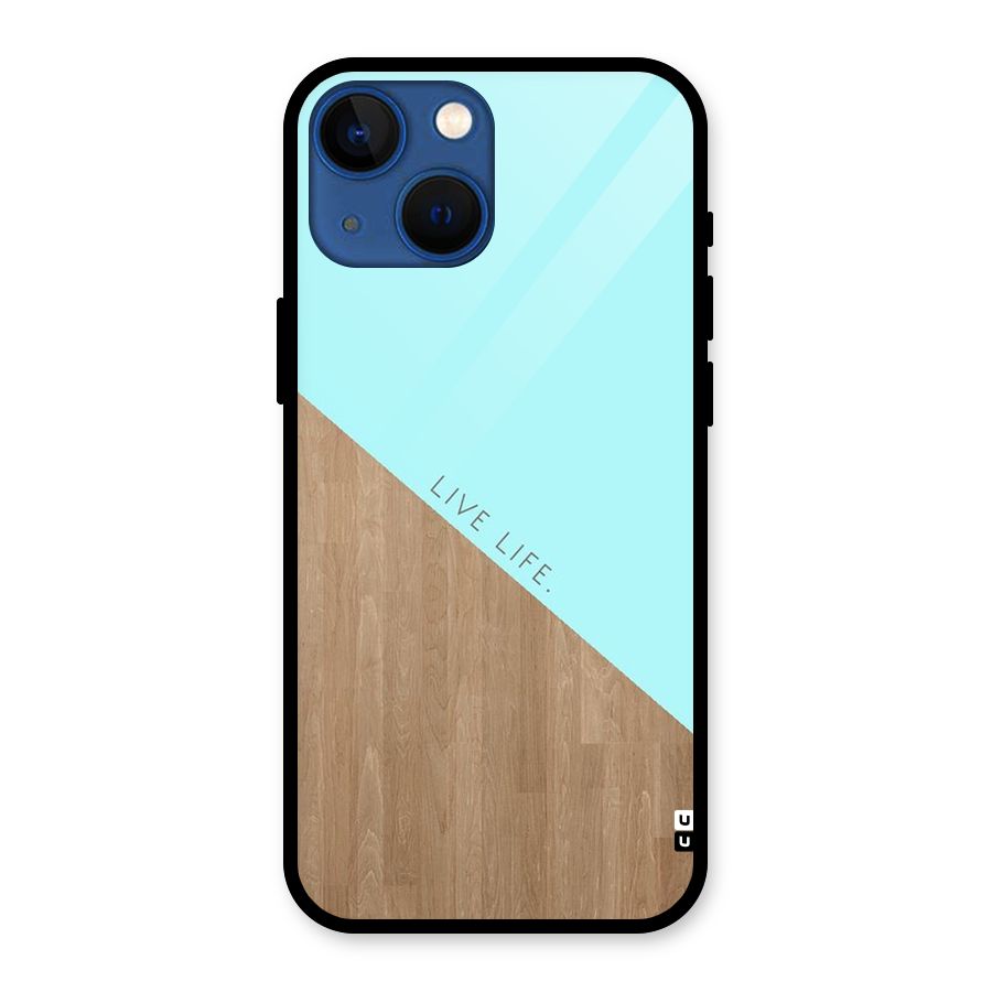 Live Life Glass Back Case for iPhone 13 Mini