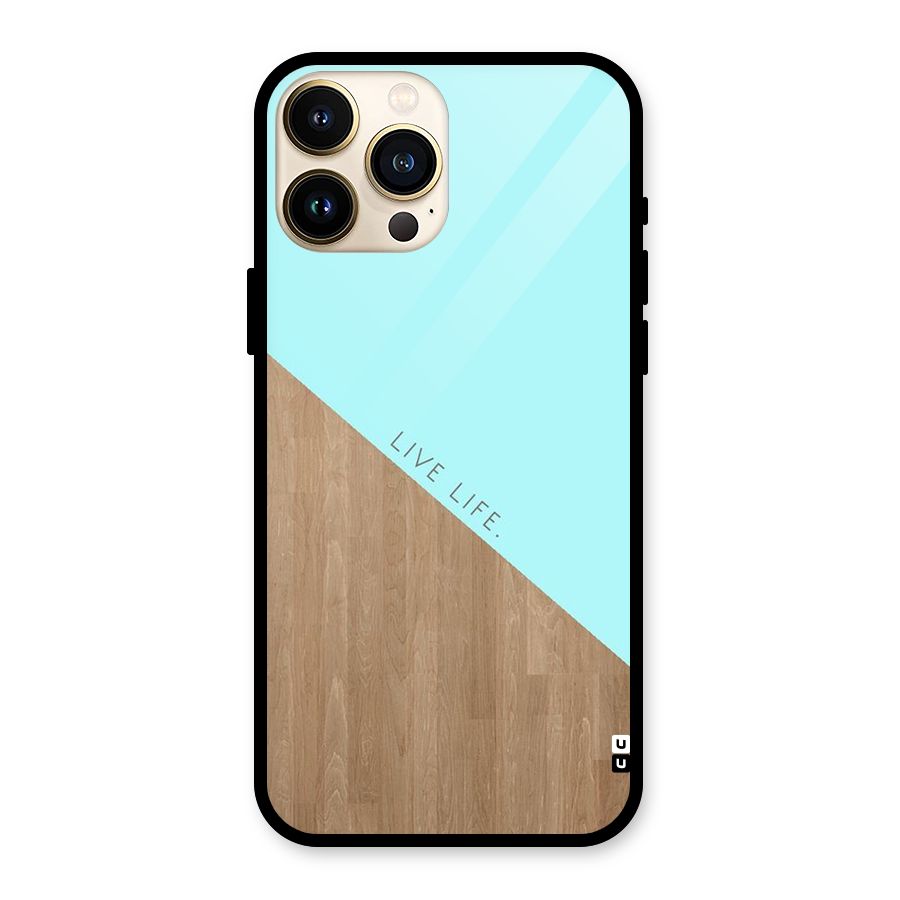 Live Life Glass Back Case for iPhone 13 Pro Max