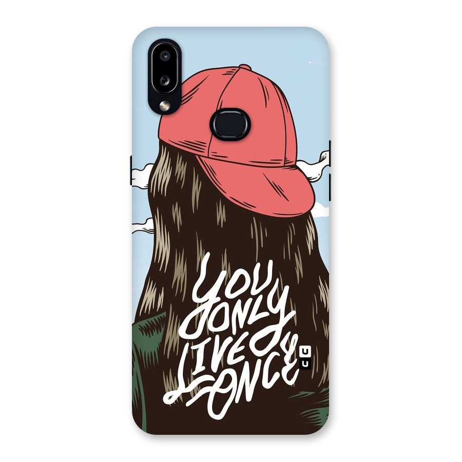 Live Once Back Case for Galaxy A10s