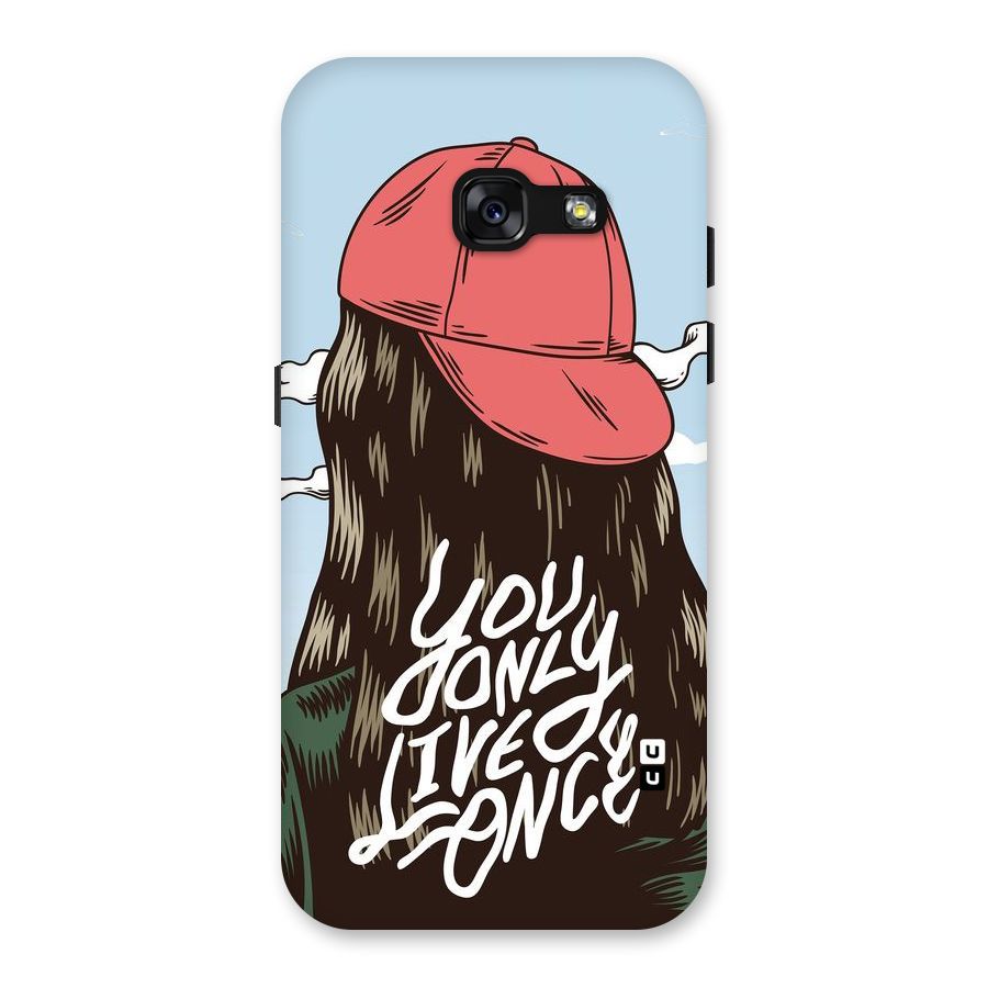 Live Once Back Case for Galaxy A3 (2017)