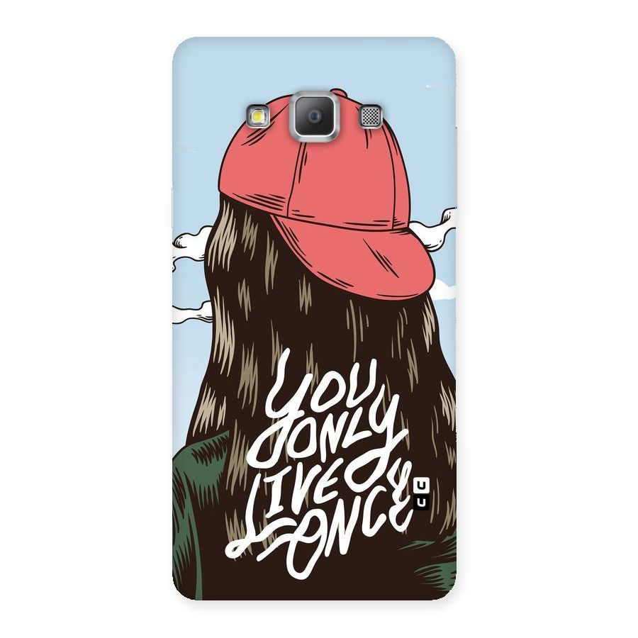 Live Once Back Case for Galaxy A7