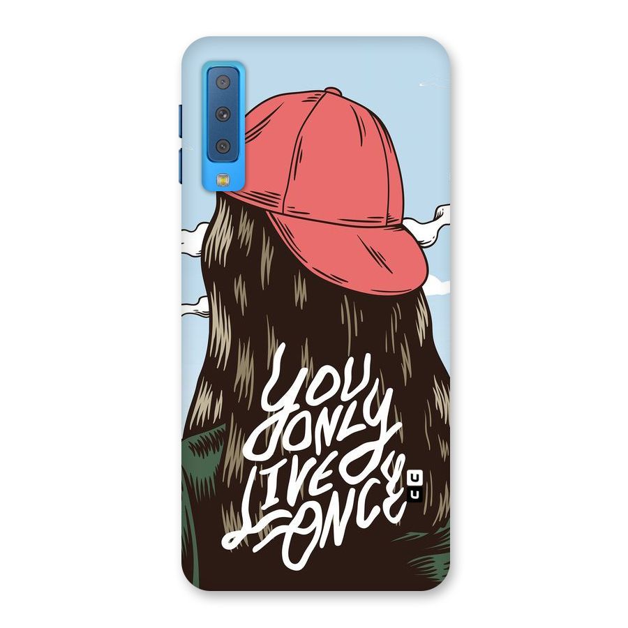 Live Once Back Case for Galaxy A7 (2018)