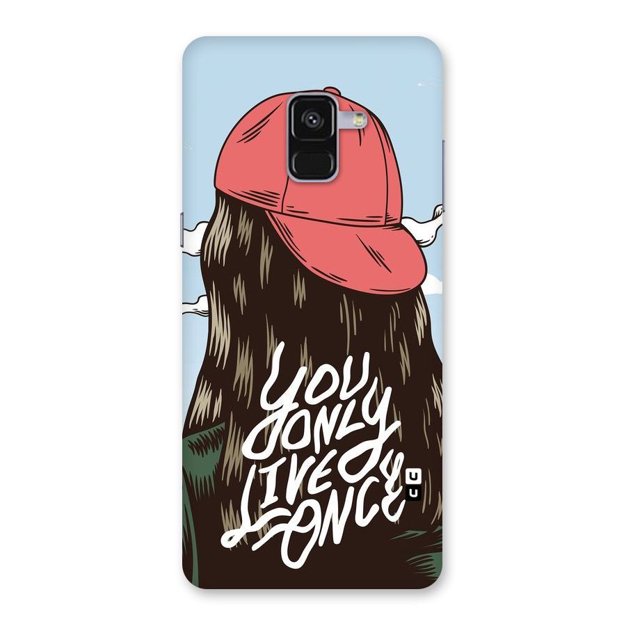 Live Once Back Case for Galaxy A8 Plus