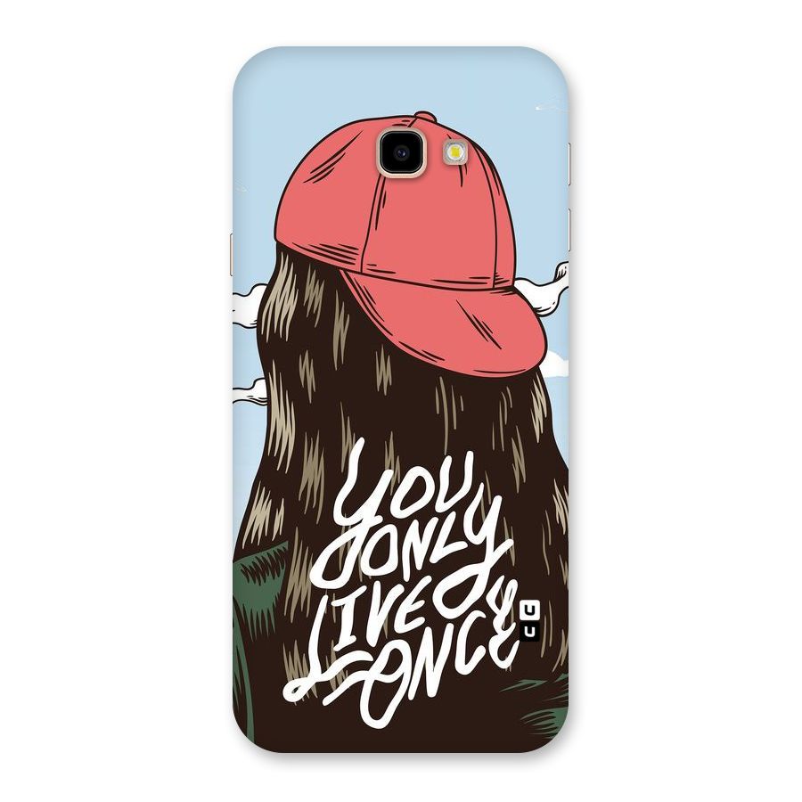 Live Once Back Case for Galaxy J4 Plus