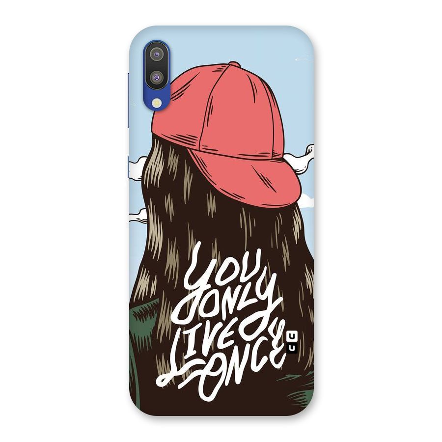 Live Once Back Case for Galaxy M10
