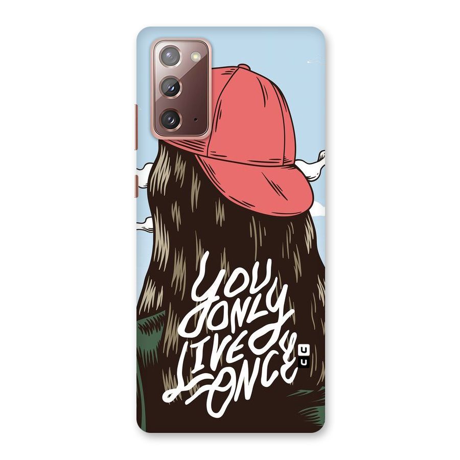 Live Once Back Case for Galaxy Note 20