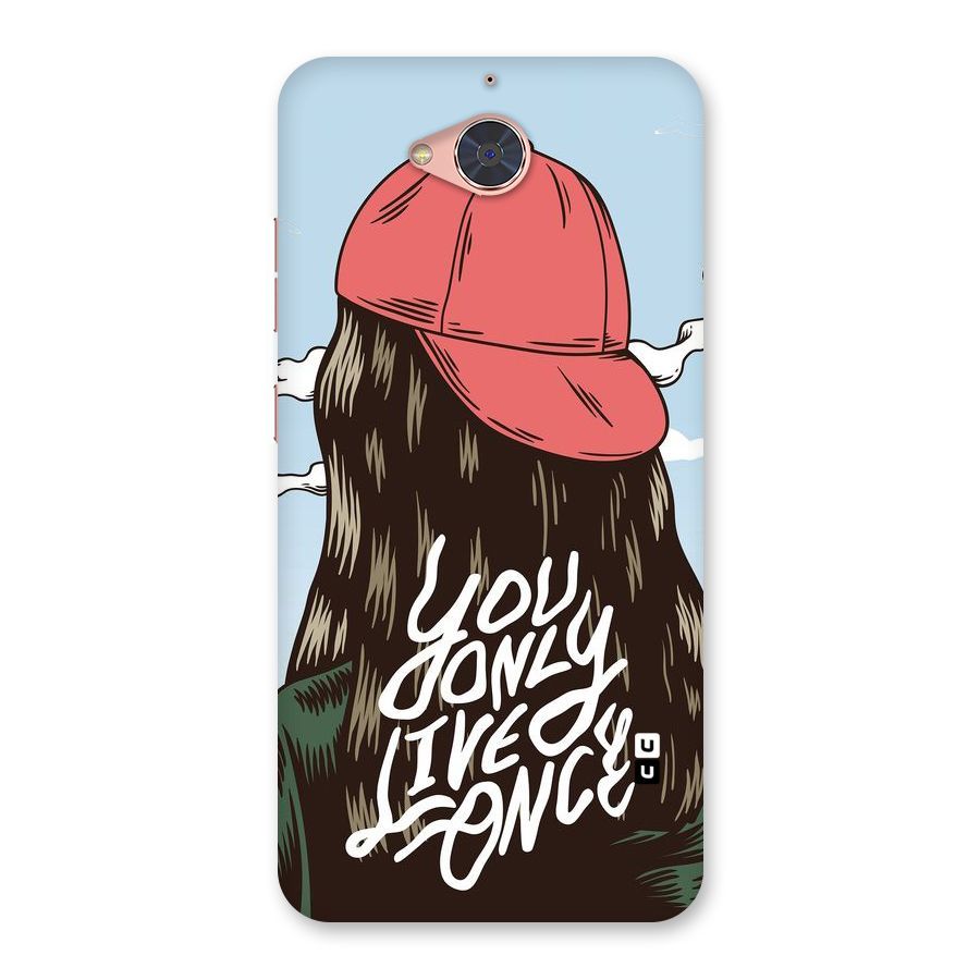 Live Once Back Case for Gionee S6 Pro