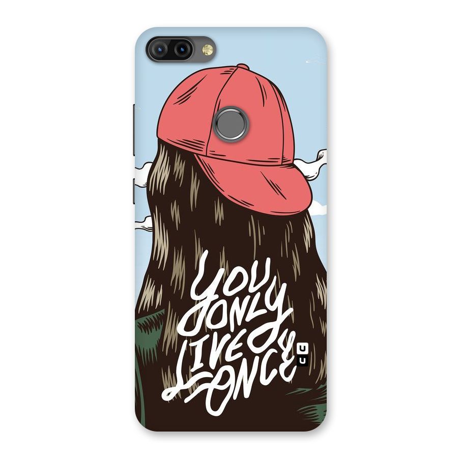 Live Once Back Case for Infinix Hot 6 Pro