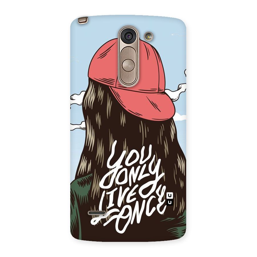 Live Once Back Case for LG G3 Stylus