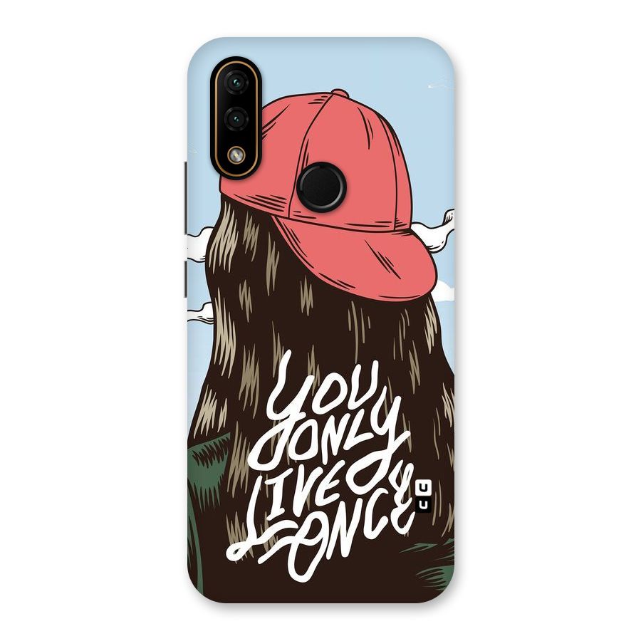 Live Once Back Case for Lenovo A6 Note