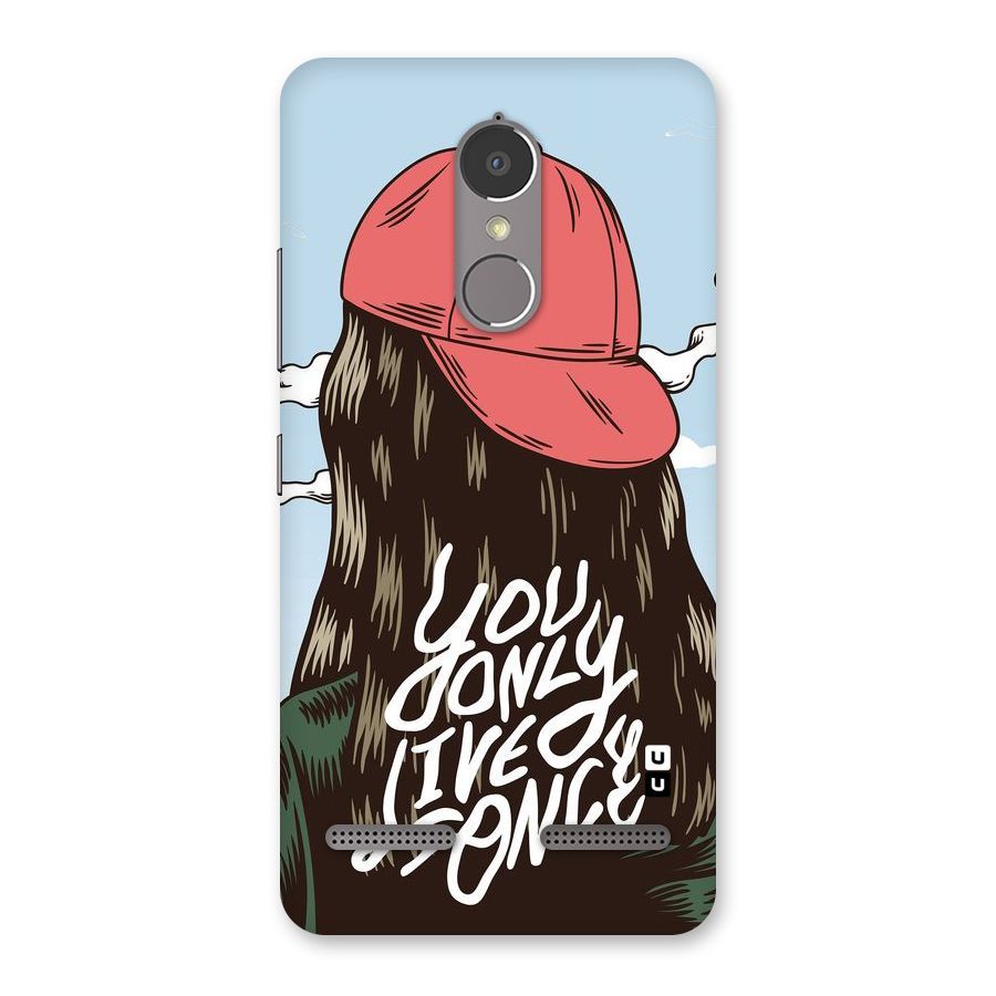 Live Once Back Case for Lenovo K6 Power