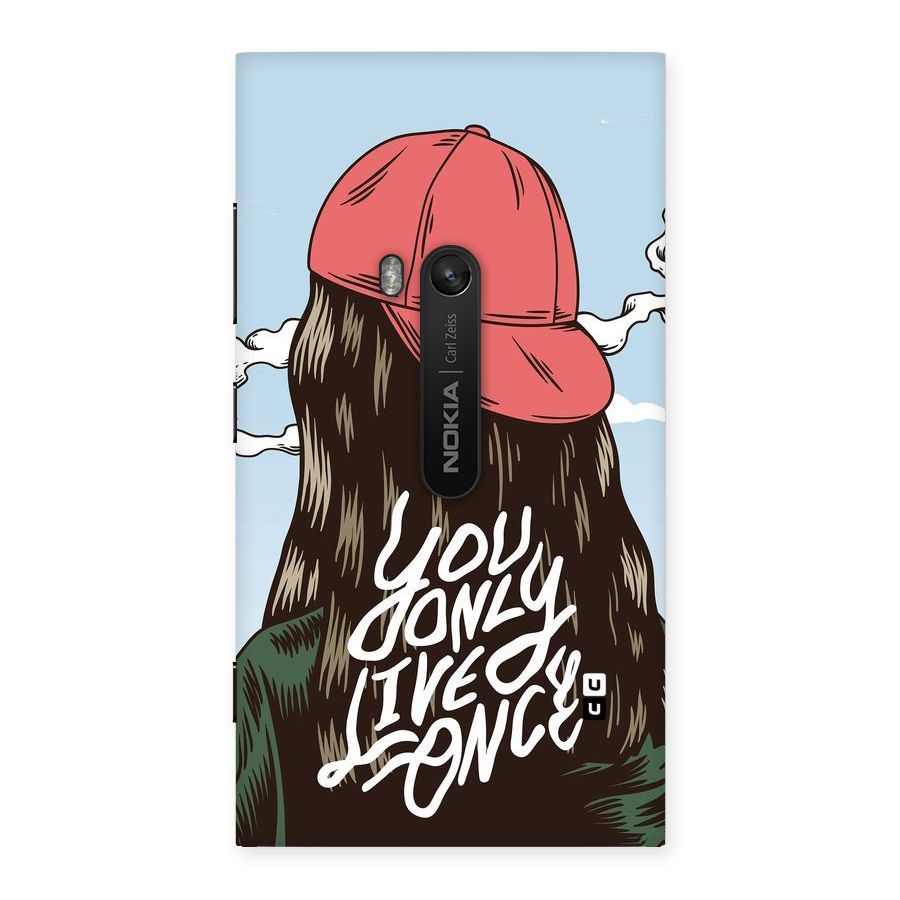 Live Once Back Case for Lumia 920