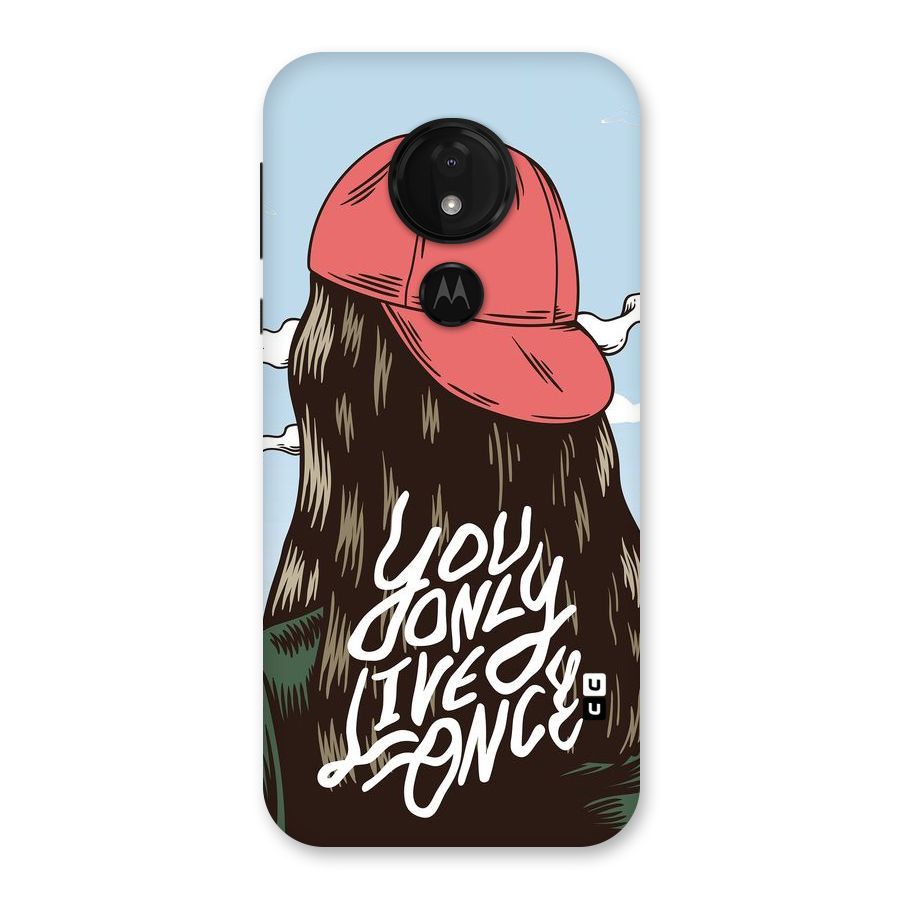 Live Once Back Case for Moto G7 Power