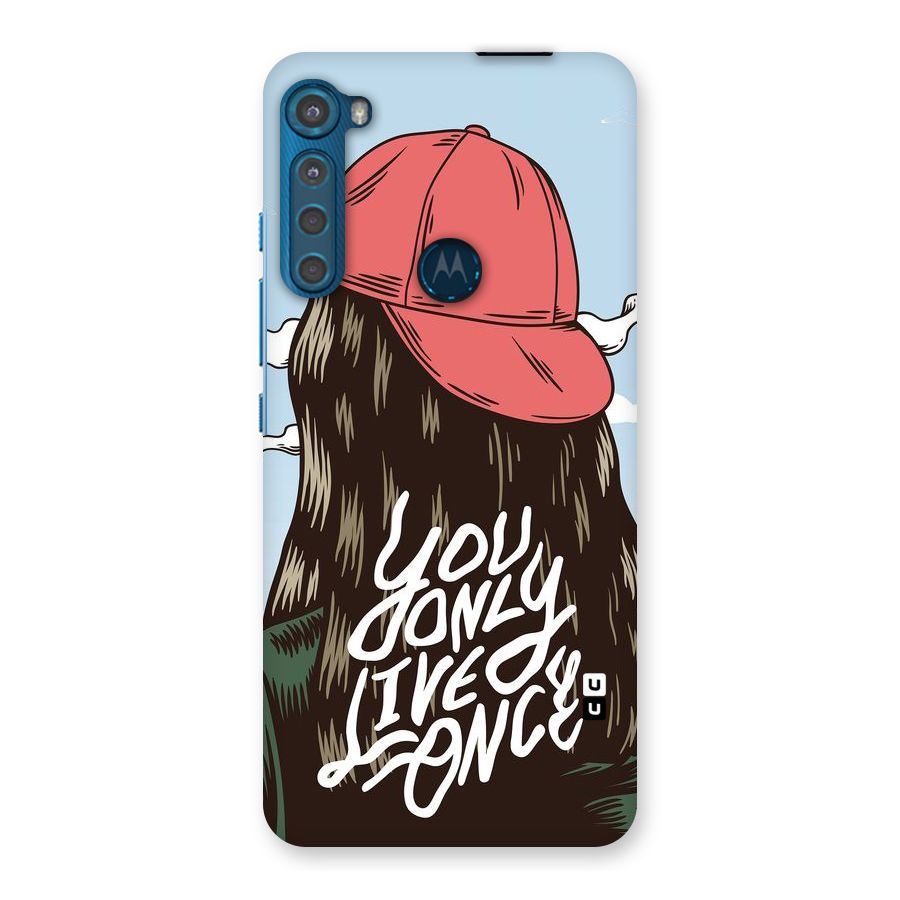 Live Once Back Case for Motorola One Fusion Plus