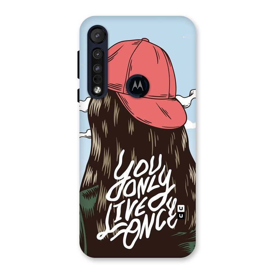 Live Once Back Case for Motorola One Macro