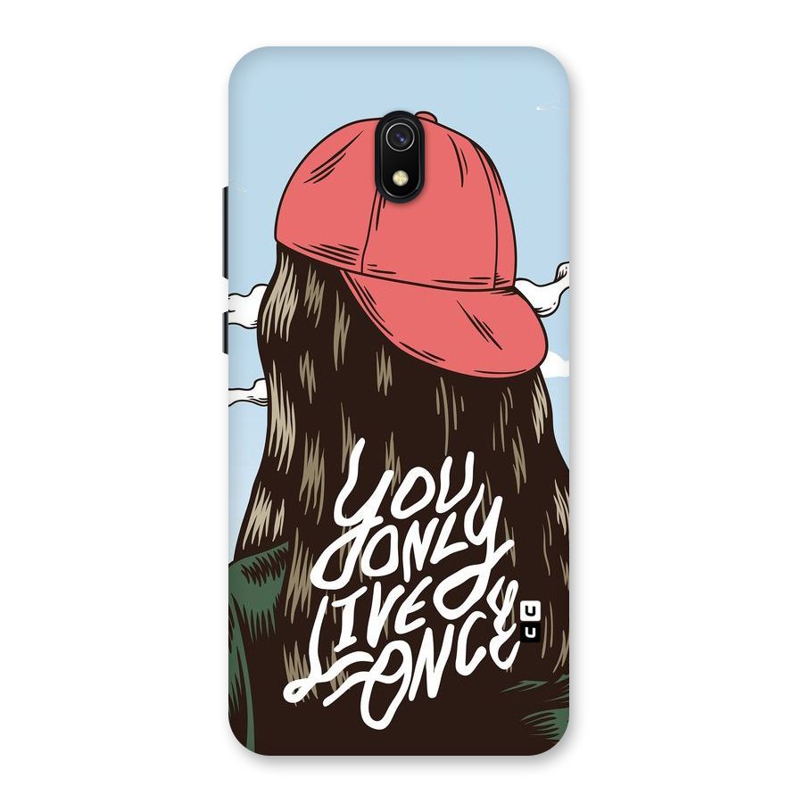 Live Once Back Case for Redmi 8A