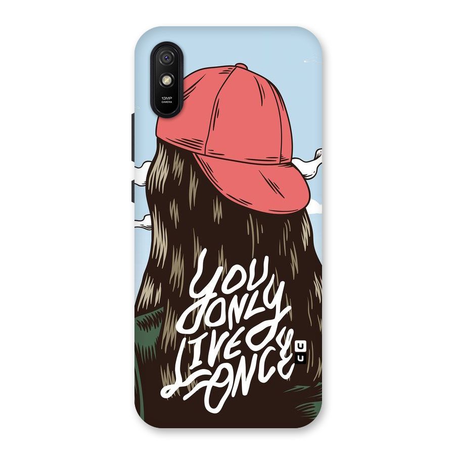 Live Once Back Case for Redmi 9A
