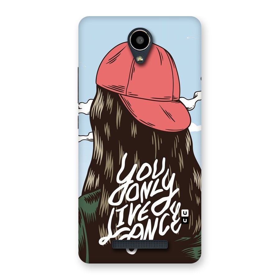 Live Once Back Case for Redmi Note 2