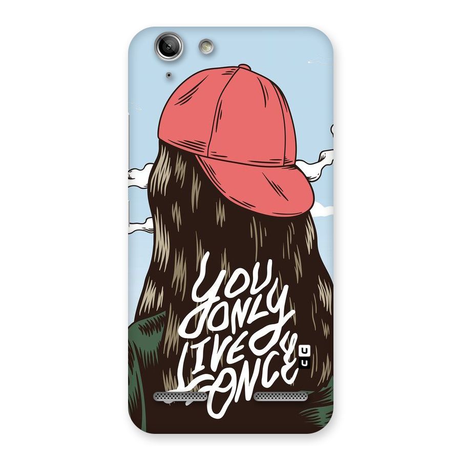 Live Once Back Case for Vibe K5