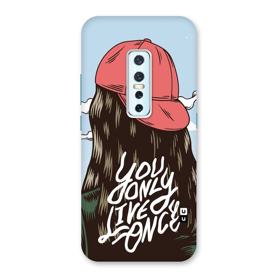 Live Once Back Case for Vivo V17 Pro