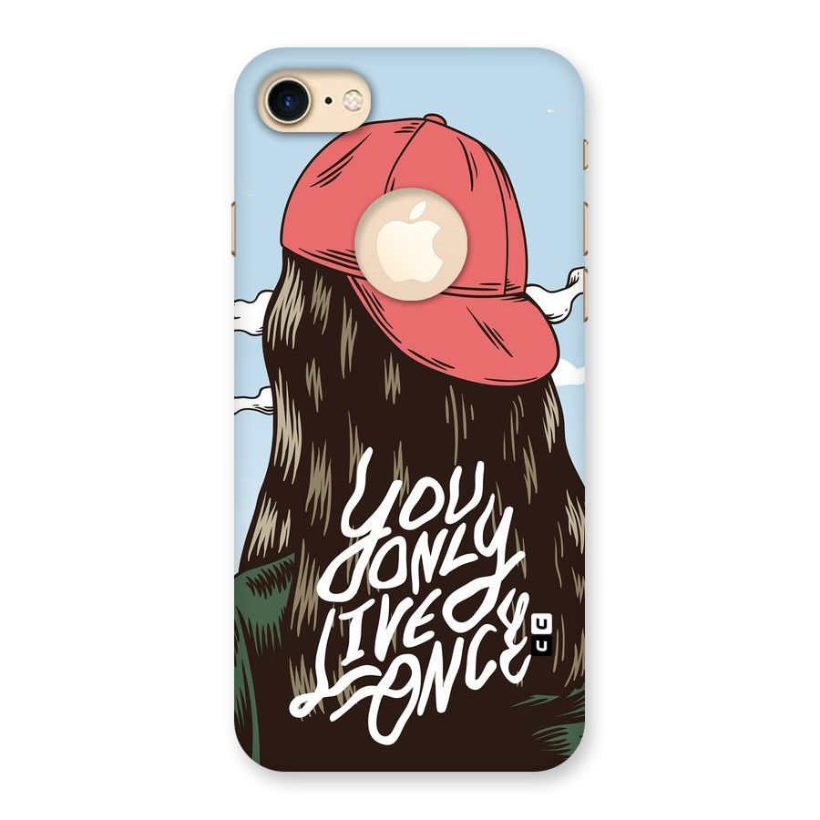 Live Once Back Case for iPhone 7 Logo Cut