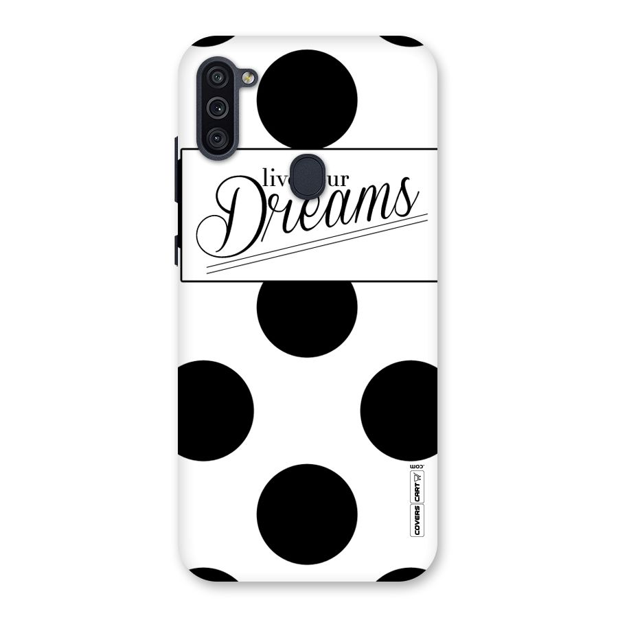 Live Your Dreams Back Case for Galaxy M11