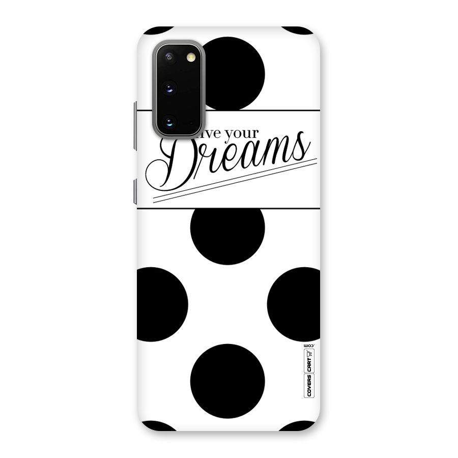 Live Your Dreams Back Case for Galaxy S20