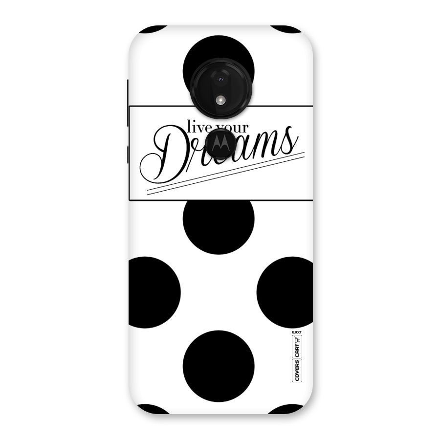 Live Your Dreams Back Case for Moto G7 Power