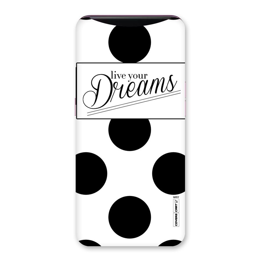Live Your Dreams Back Case for Oppo Find X