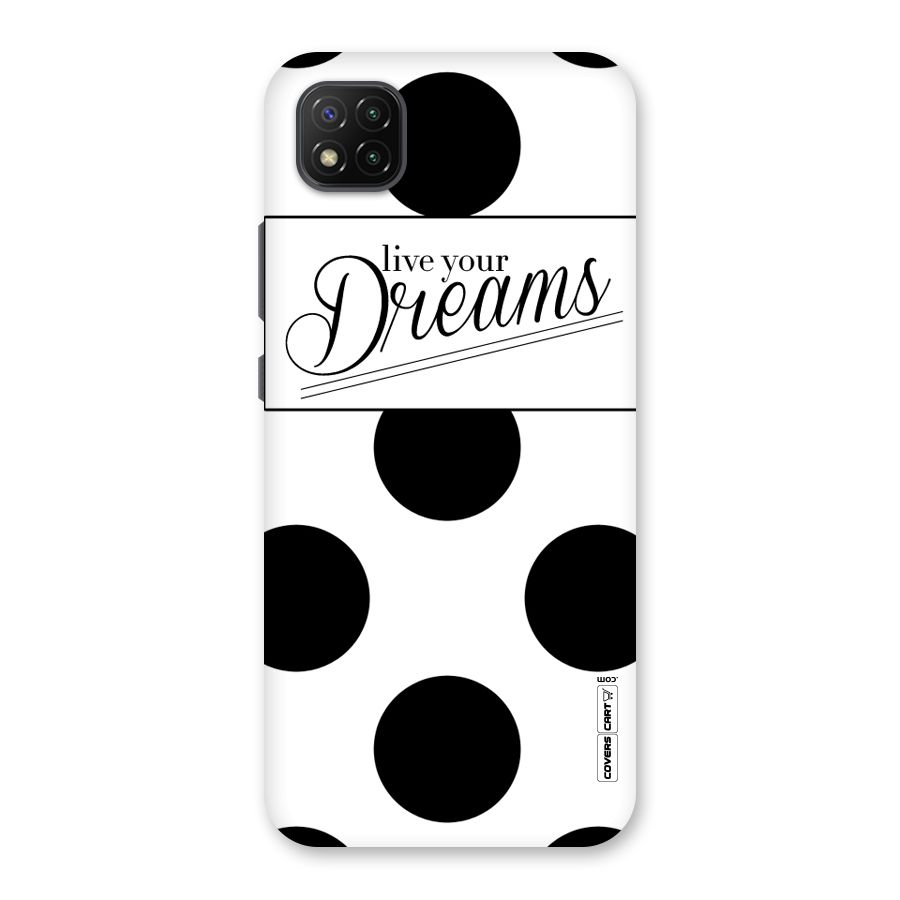 Live Your Dreams Back Case for Poco C3