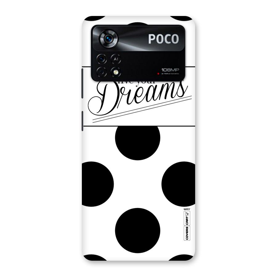 Live Your Dreams Back Case for Poco X4 Pro 5G