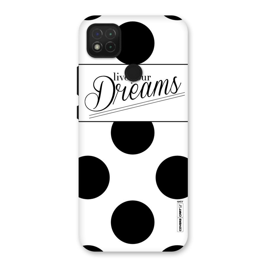 Live Your Dreams Back Case for Redmi 9