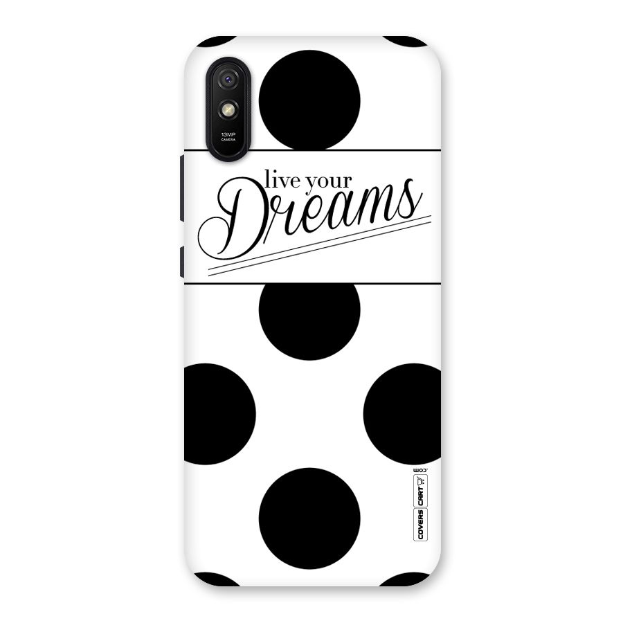 Live Your Dreams Back Case for Redmi 9A
