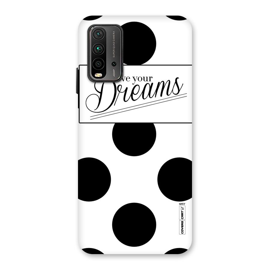Live Your Dreams Back Case for Redmi 9 Power