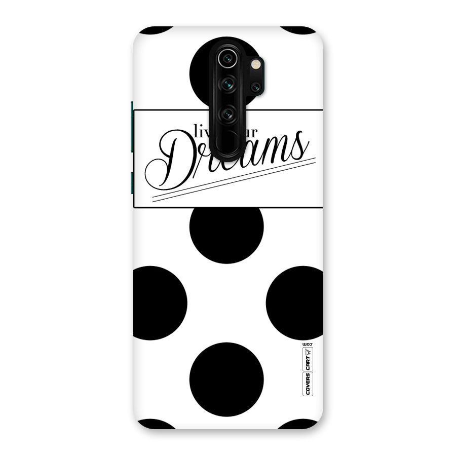 Live Your Dreams Back Case for Redmi Note 8 Pro