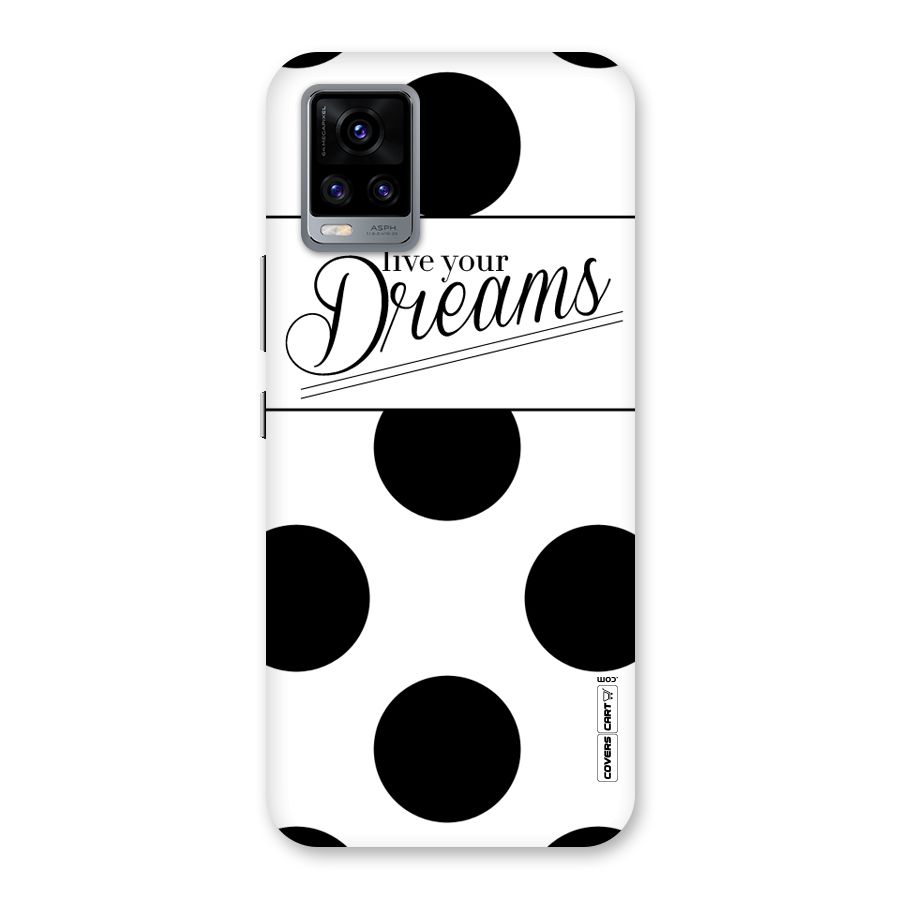 Live Your Dreams Back Case for Vivo V20