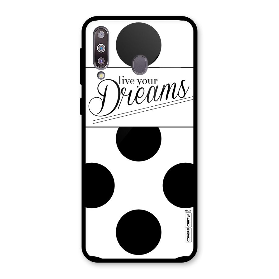 Live Your Dreams Glass Back Case for Galaxy M30