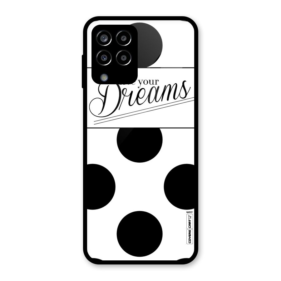 Live Your Dreams Glass Back Case for Galaxy M33