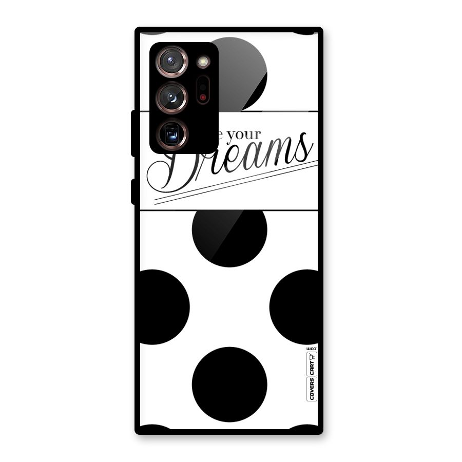 Live Your Dreams Glass Back Case for Galaxy Note 20 Ultra