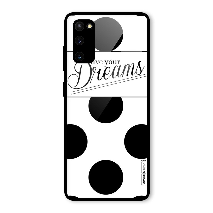 Live Your Dreams Glass Back Case for Galaxy S20 FE 5G